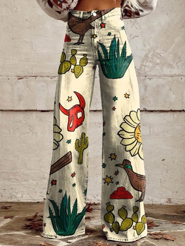 Thin Anti-3D Trendy Bell-bottom Pants Women's Denim Wide-leg Pants - Image 10
