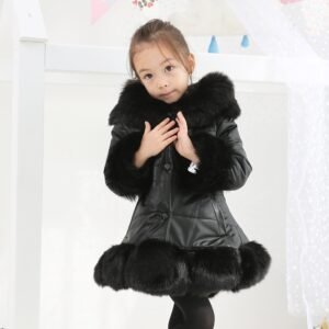 Long Thickened Hooded Children's Cotton Clothes