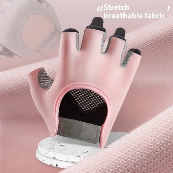 Women's Half Finger Training Thickened Liquid Silicone Fitness Gloves - Image 4