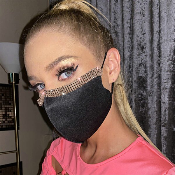 Explosive Women's Adjustable Rhinestone Mask - Image 7