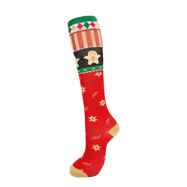 Compression Stockings Christmas Sports High Elastic Breathability - Image 5