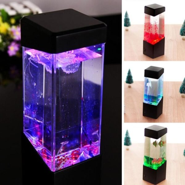 Colorful LED jellyfish night light - Image 4