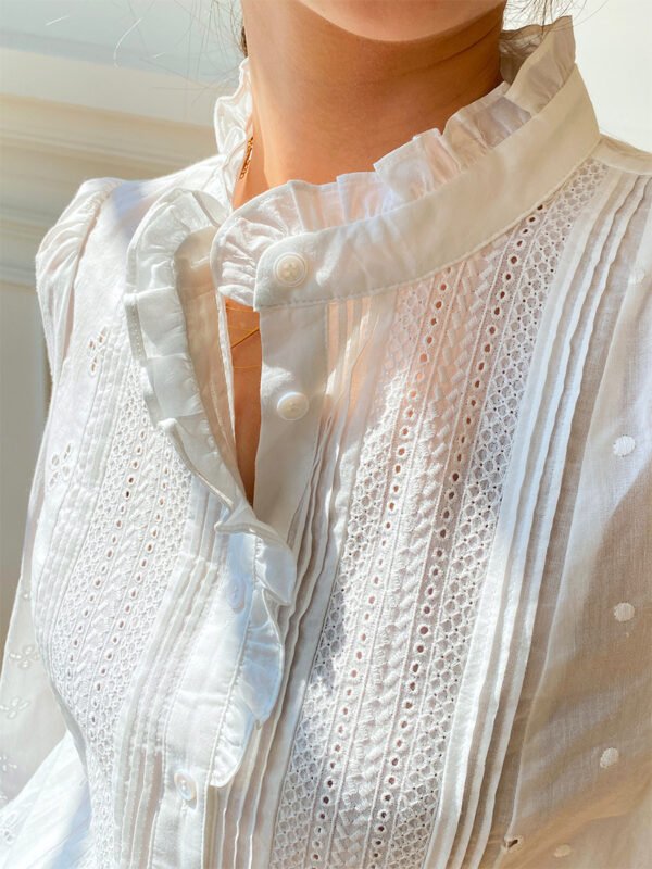 Women's Design Sense French Shirt Solid Color - Image 7