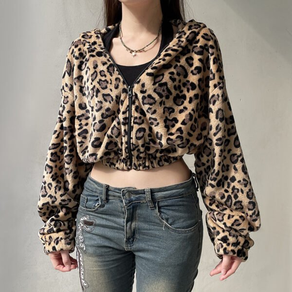 New All-matching Hooded Zip Cardigan Tops Women - Image 2