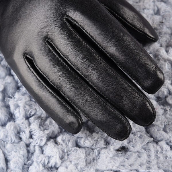 Women's Sheepskin Fleece-lined Warm Gloves - Image 7