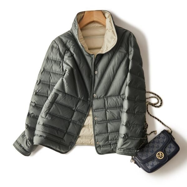 Double-sided Wearable Adhesive Stand Collar  Coat - Image 4