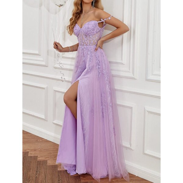 Temperament Red Carpet Catwalk Show Banquet Annual Meeting Performance Host Evening Dress - Image 3