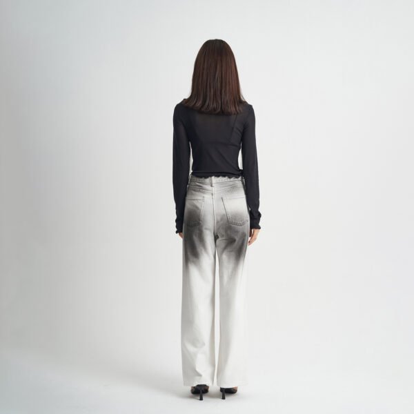 Washed Jeans Original Design High Waist Straight Slim Fit - Image 4