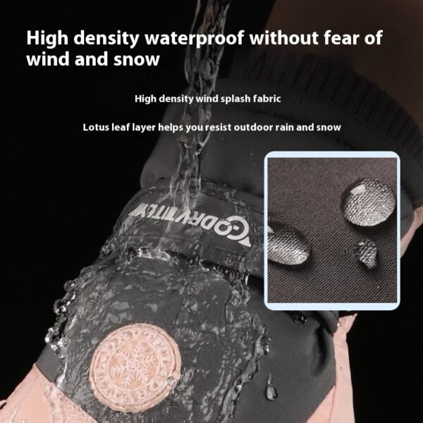 Skiing Gloves Winter Touch Screen Motorcycle Fleece-lined Warm - Image 4