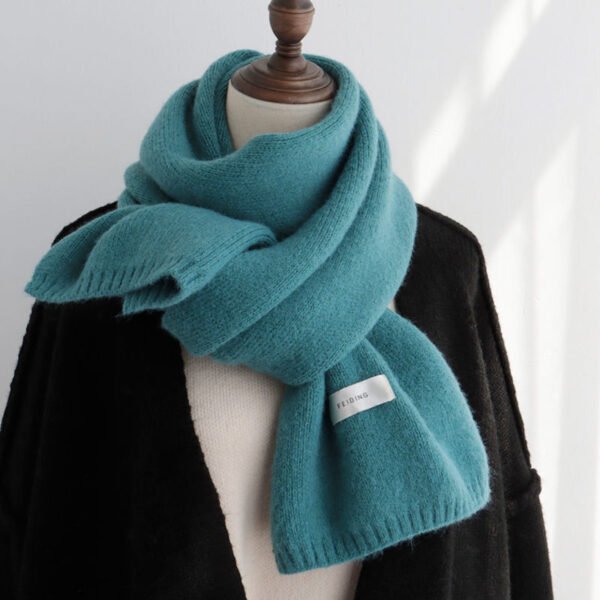 Solid Color Scarf Women's Autumn And Winter Warm - Image 4