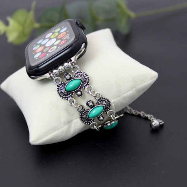 Watch Metal Turquoise Watch Bracelet - Image 2