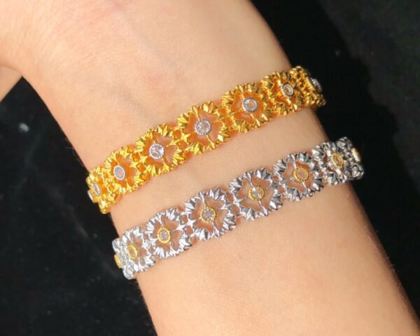 S925 Silver Natural Topaz Bracelet - Image 2