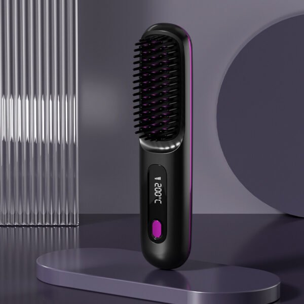 Wireless Hair Straightener Flat Iron Mini 2 IN 1 Roller USB 5000mAh Max 200 Degree Portable Cordless Curler 4 Levels Dry And Wet Uses - Image 3