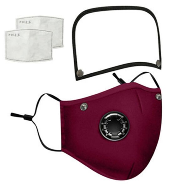 Removable And Washable Protective Cotton Mask With Breathing Valve - Image 2