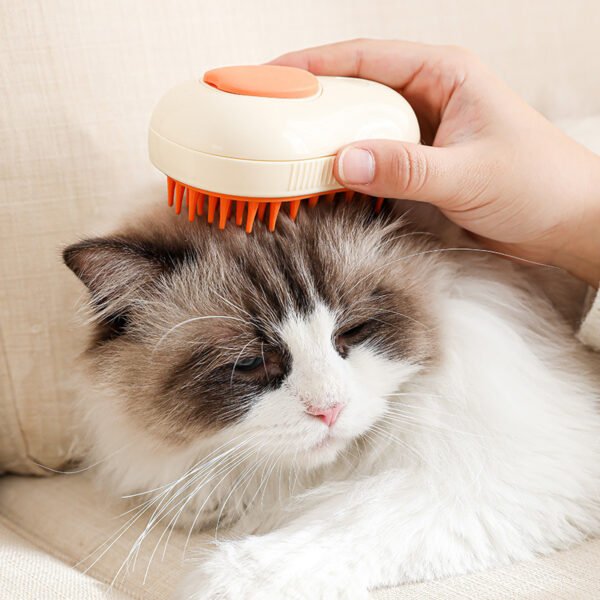 Steamy Cat Brush & Electric Self-Cleaning Grooming Comb - Image 2