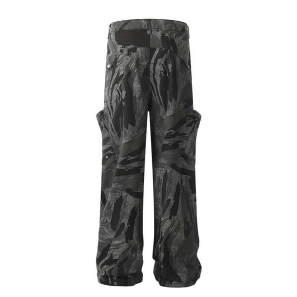 Graffiti Camouflage Straight Jeans For Men And Women - Image 4