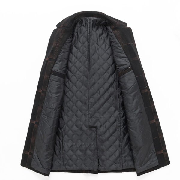 Men's Mid-length Slim Woolen Woolen Coat - Image 3