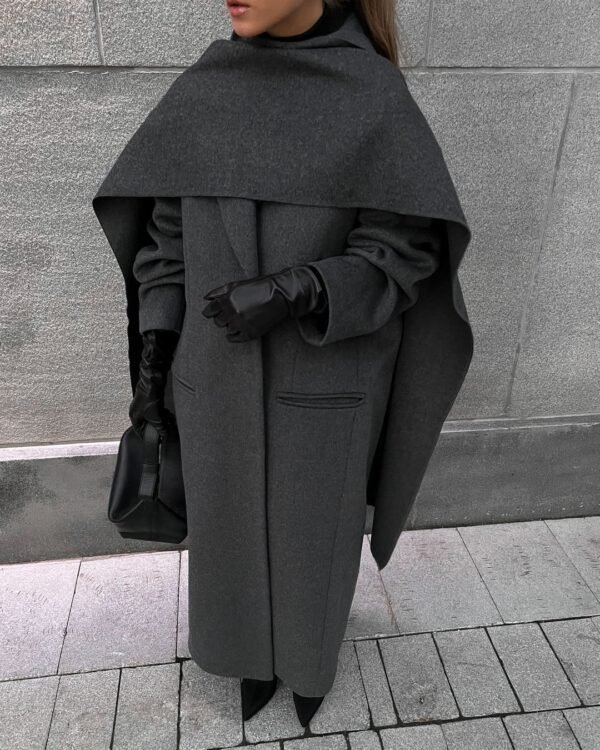 Cloak Long Retro Overcoat Coat - Image 6