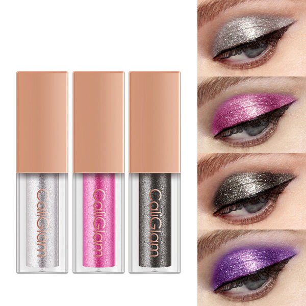 Makeup Multicolor Pearl Glitter Liquid Eyes Easy Color 8 Eyeshadow Set - Image 4