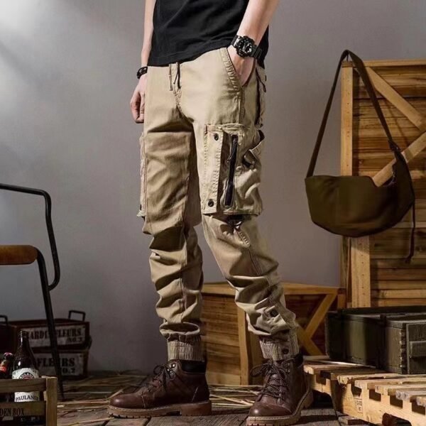 American Workwear Pants Men's Straight Functional Outdoor Tactics Casual Pants - Image 6