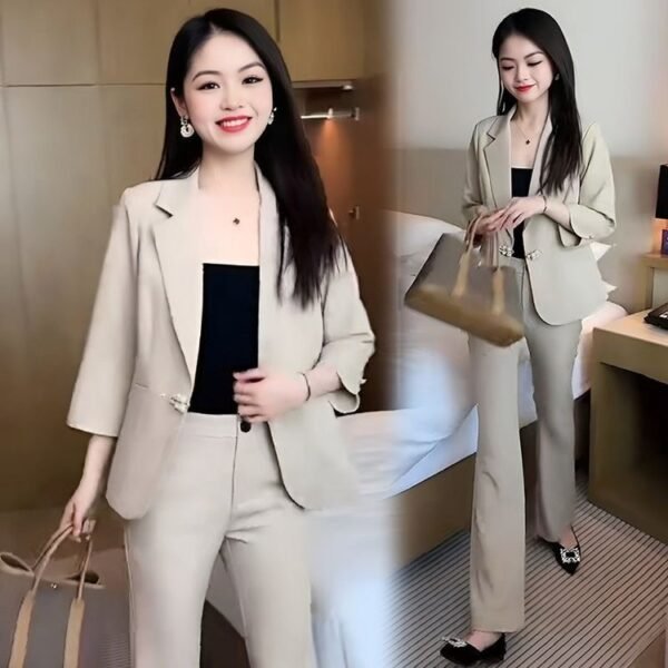 Temperament Leisure Western Style Autumn Suit - Image 4