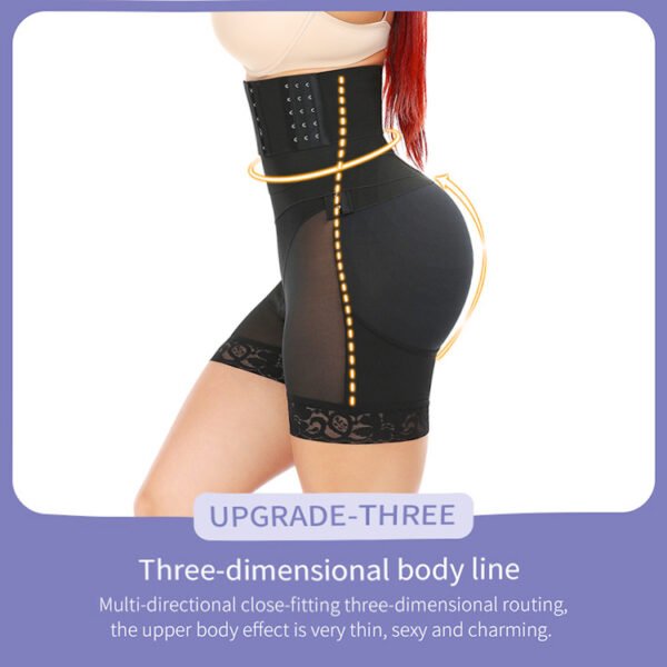 Plus Size Bodybuilding Buckle Strap Tight Waist Abdominal Pants - Image 4