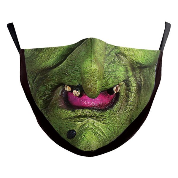 Halloween Skull Funny Digital Printing Double-layer Dust Mask - Image 4