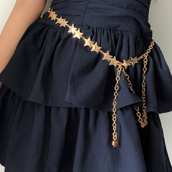 Women's Waist Chain Accessory For Dresses Metal Chain Retro - Image 3