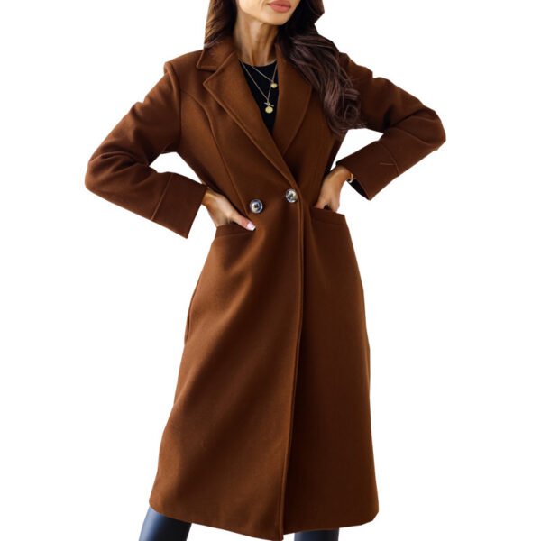 Classic Double-Breasted Coat - Image 6