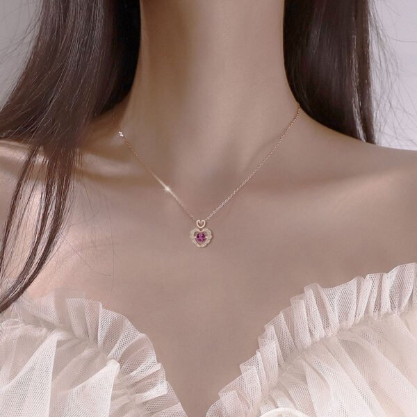 Moissanite Smart Love Necklace Female Sweet High Sense - Image 2