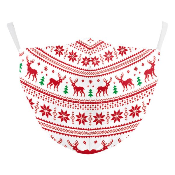 Christmas Digital Printing Double-layer Dust Mask - Image 10