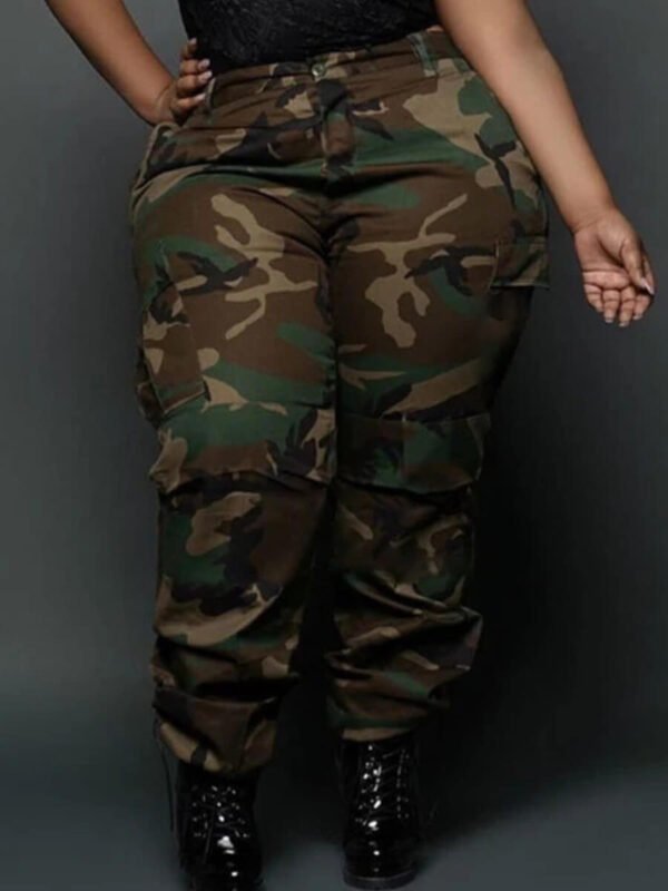 Street Leisure Sports Fans Color Printing Plus Size Pants - Image 3