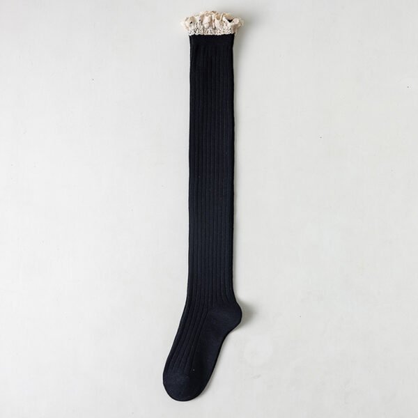 Japanese Lengthened Vertical Bar Twist Stockings - Image 8