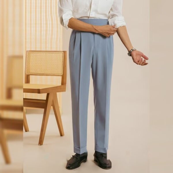 Men's Suit Pants Waist Head Straight-leg Trousers - Image 5