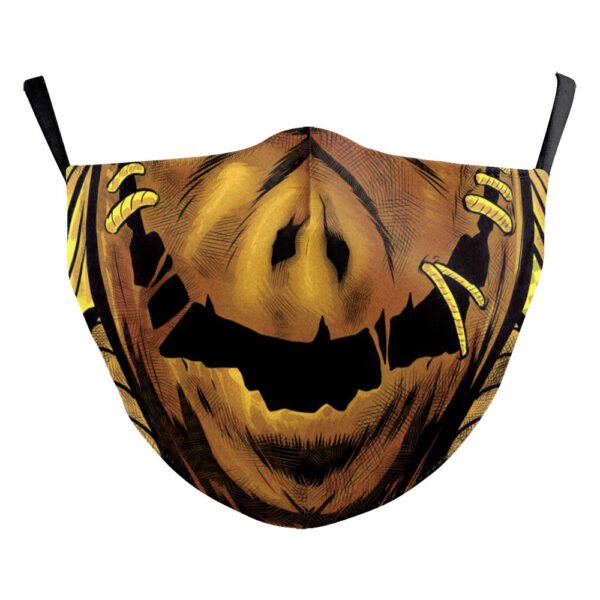 Halloween Digital Printing Funny Horror Face Double Layer Dust Mask - Image 10