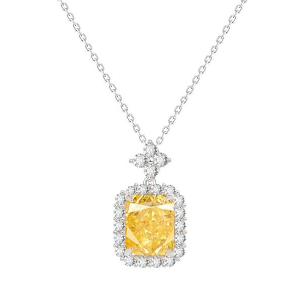 S925 Sterling Silver Imported Ice Flower Cut Necklace - Image 5