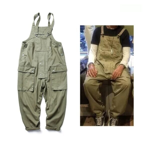 Casual Suspenders Pants Men's Business Shirt Trousers Workwear For Workers Loose Suspenders - Image 2