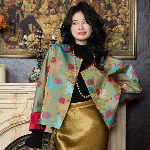 New Chinese Style Elegant High-grade Top Jacquard Jackets