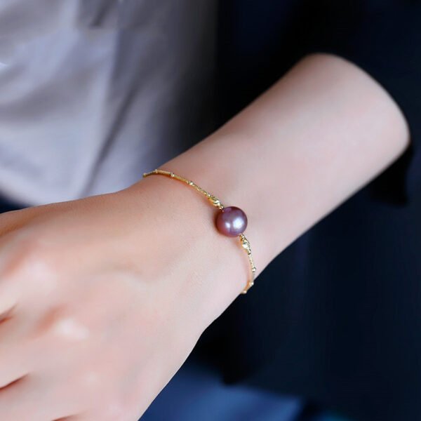 Purple Freshwater Symphony Pearl Bracelet - Image 3