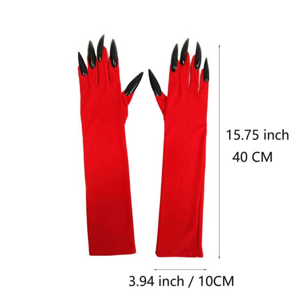 Halloween Long Nail Ghost Claw Gloves Long - Image 8