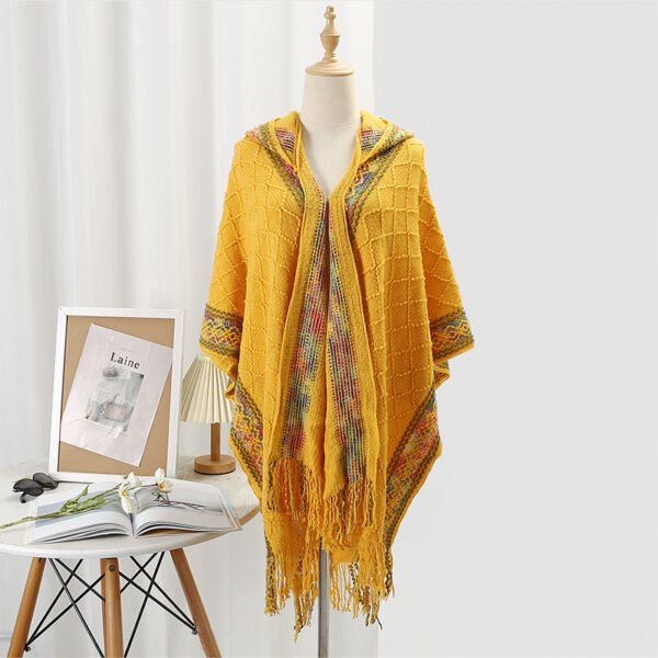 Casual Versatile Personality Border Dark Pattern Shawl Scarf - Image 10
