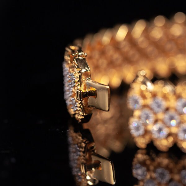 Gold Plated S925 Silver Fine Version Of The Lace Bracelet For Women - Image 3