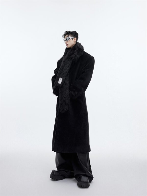 Scarf Design Overcoat Plush Thickened - Image 5