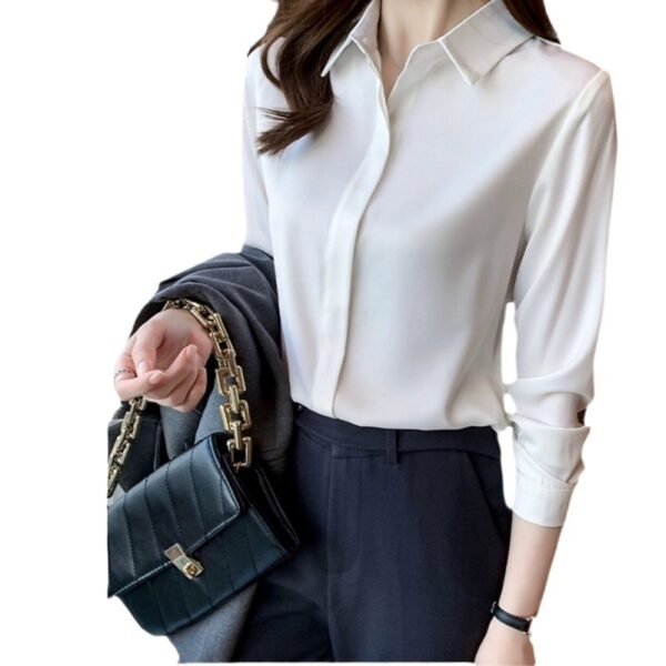 Female Temperament Commuting Professional Long Sleeved Shirt - Image 5