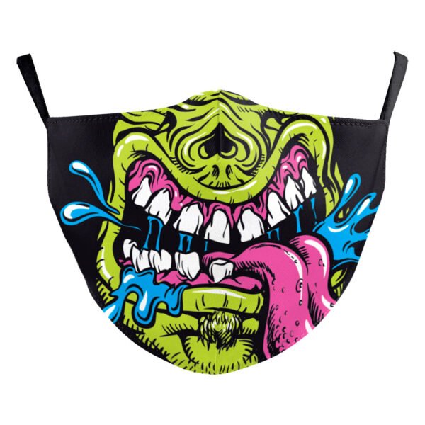 Milk Silk Double-layer Halloween Digital Printing Mask - Image 9