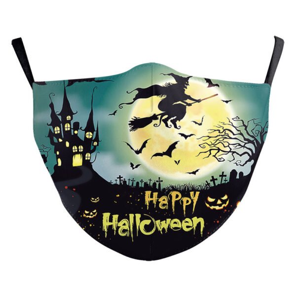 Halloween Skull Funny Digital Printing Double-layer Dust Mask - Image 10