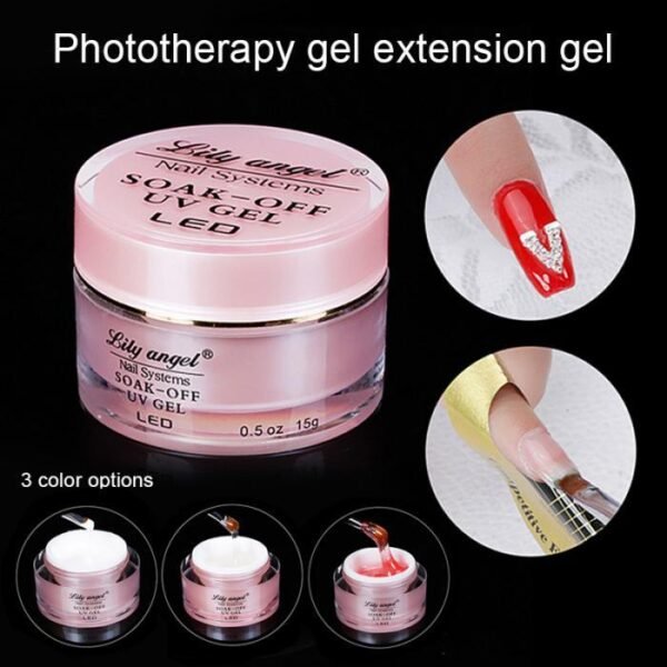 Transparent color extension gel quick and long lasting nail polish gel - Image 5