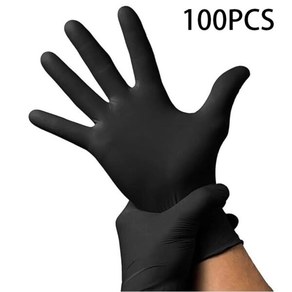 Disposable Black Composite Hand Black Protective Gloves - Image 6