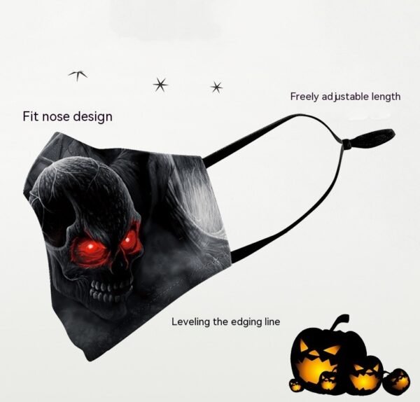 Milk Silk Double-layer Halloween Digital Printing Mask - Image 3
