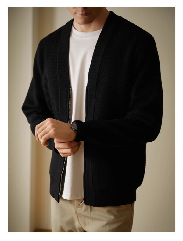 High-grade V-neck Knitted Sweater Cardigan Coat - Image 7